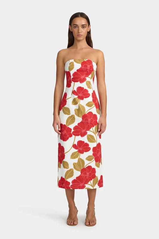 HOLLY MIDI DRESS - PRIMROSE