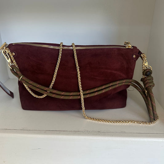 MALLOW - SUEDE BURGUNDY