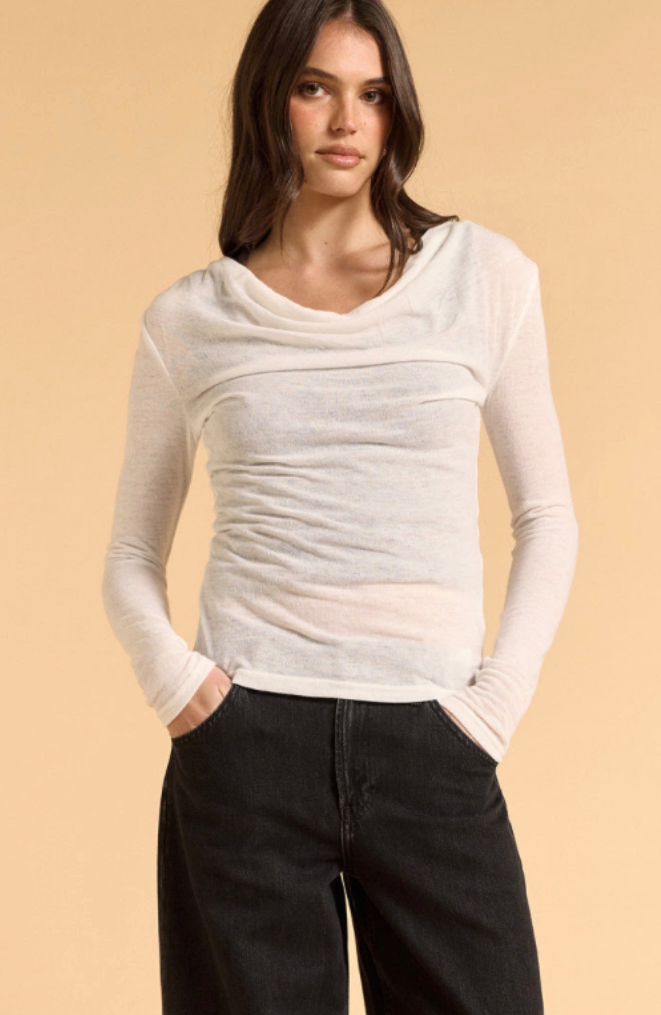 HANGING BY A MOMENT TOP (924072-WHITE)