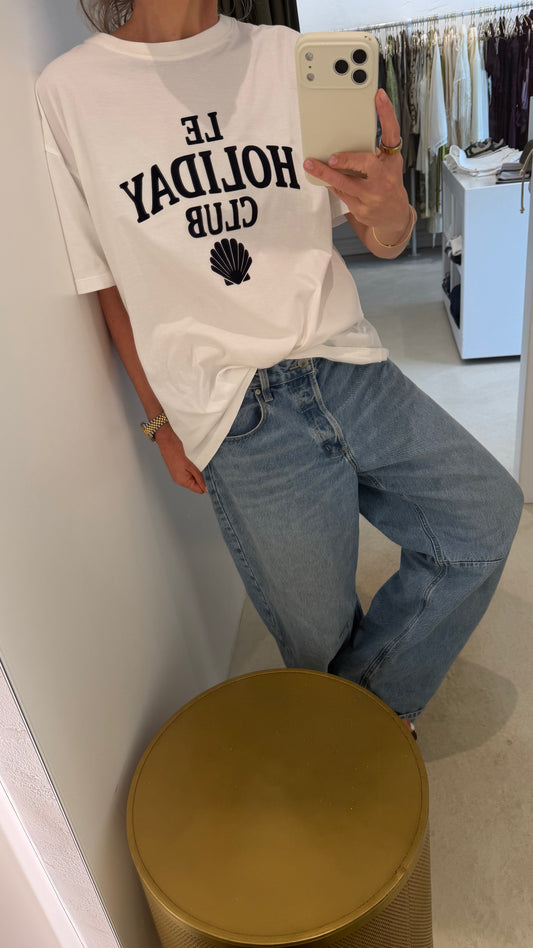 LE HOLIDAY TEE- COCONUT WHITE