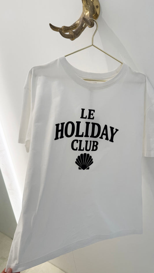 LE HOLIDAY TEE- COCONUT WHITE