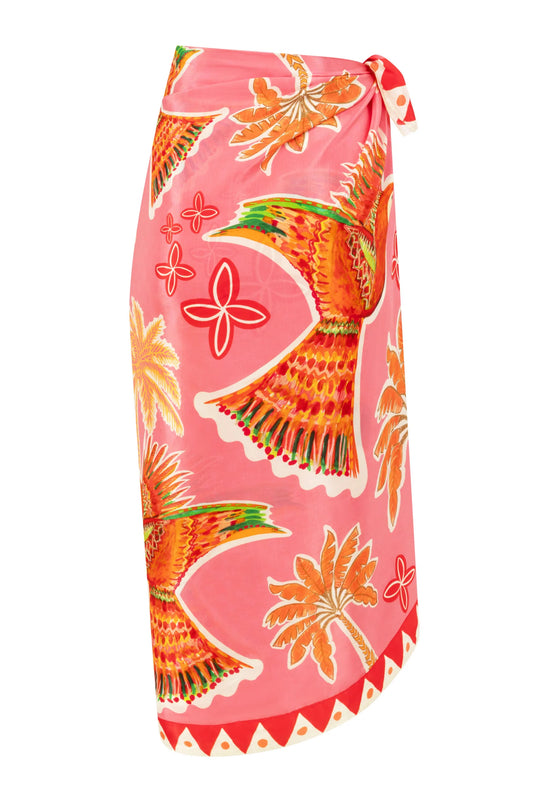 THE PARROT GARDEN SARONG