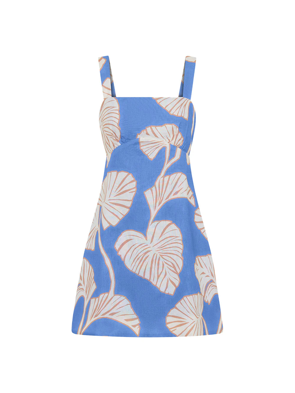 LLANA MINI DRESS - BLUE IVORY