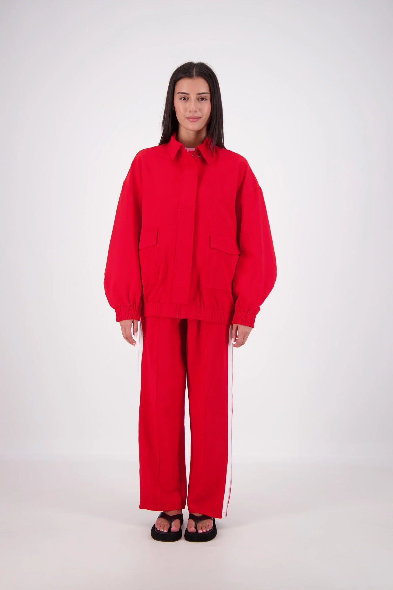 ISCHIA BOMBER JACKET RED