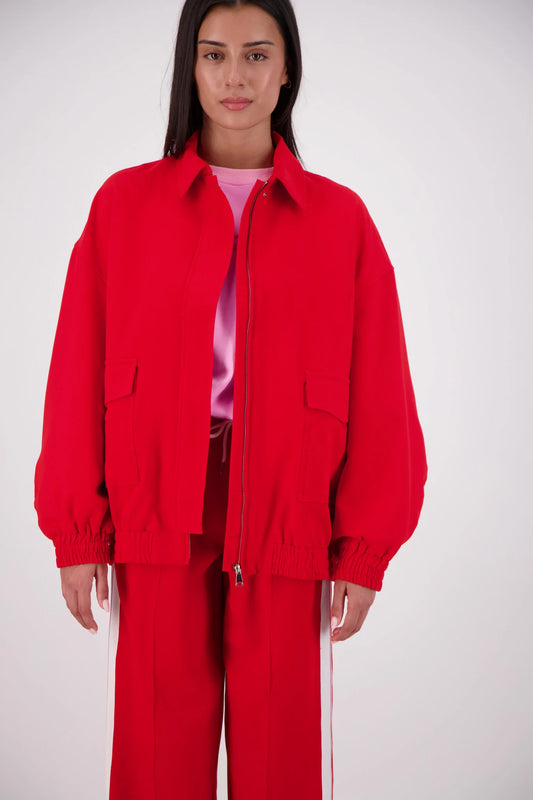 ISCHIA BOMBER JACKET RED