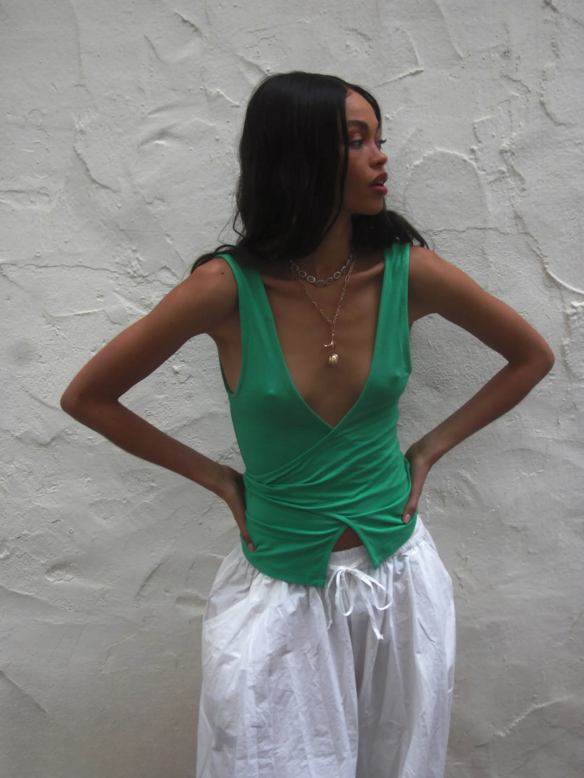 ISOLDE TOP - GREEN
