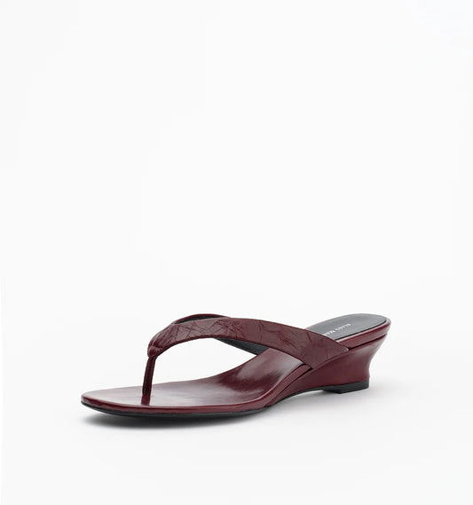 JILLY - BURGUNDY OILY CRINKLE
