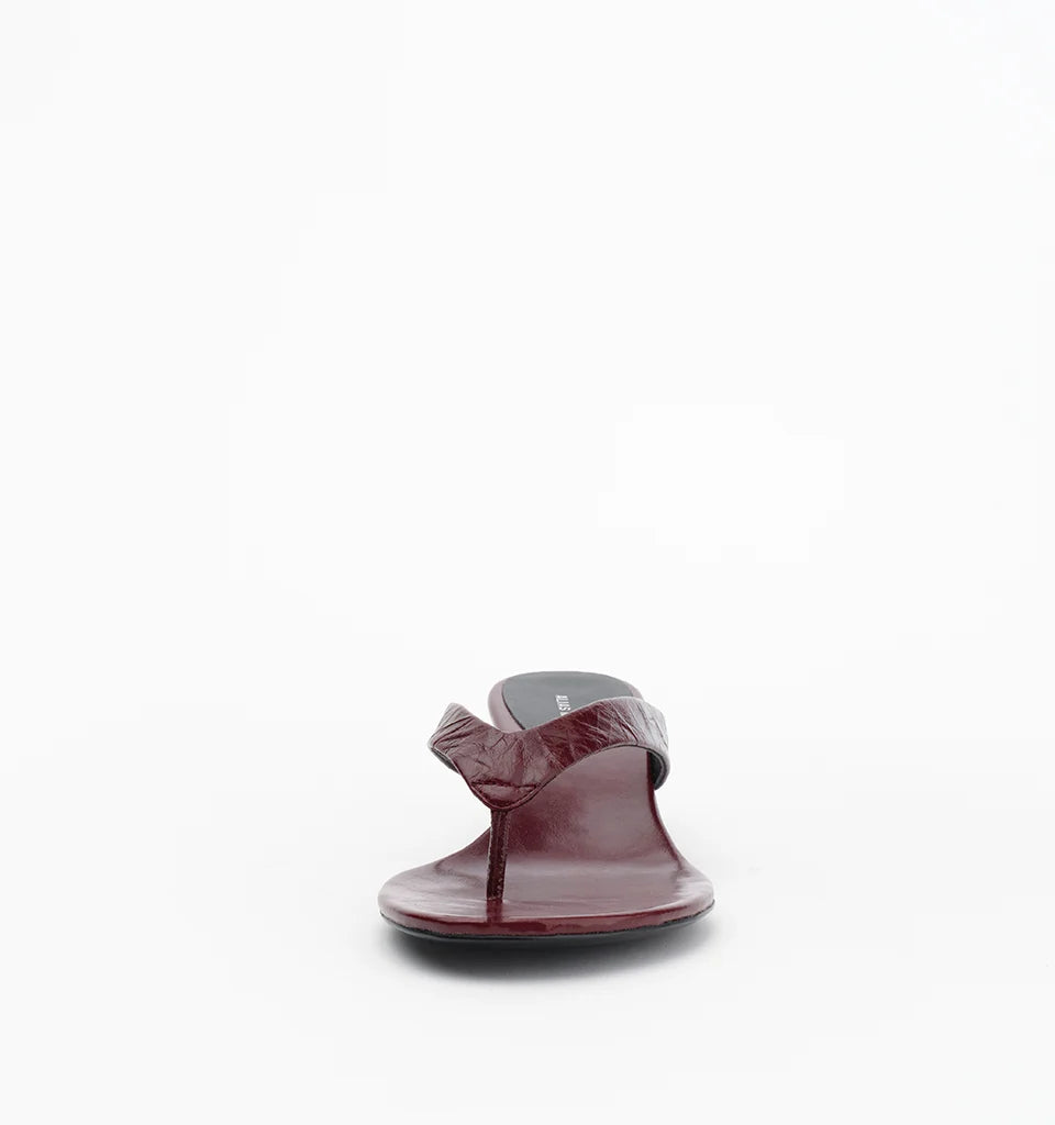 JILLY - BURGUNDY OILY CRINKLE