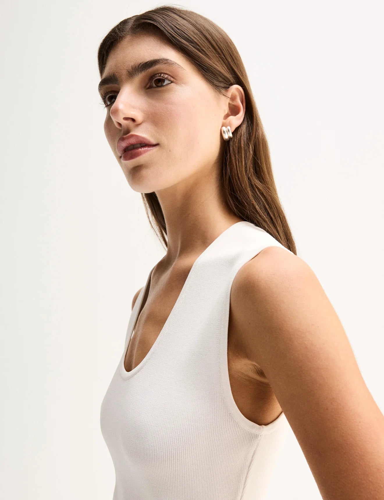 HAYES KNIT TOP-WHITE