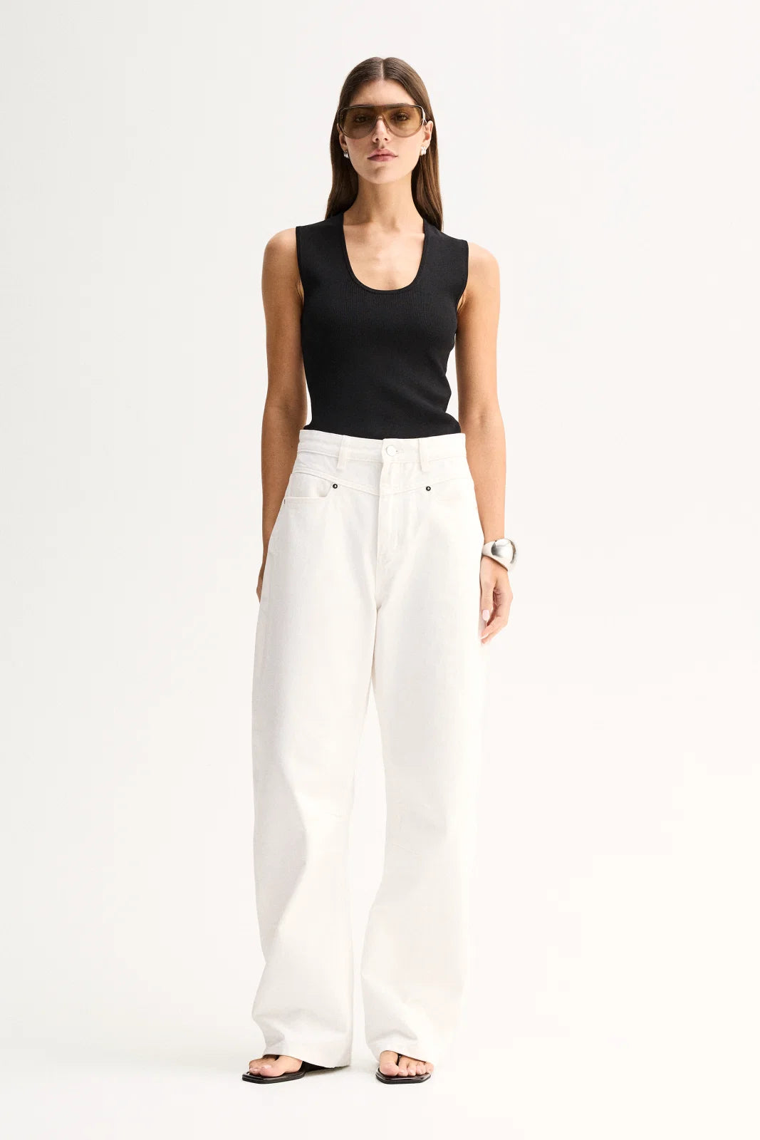HAYES KNIT TOP-BLACK