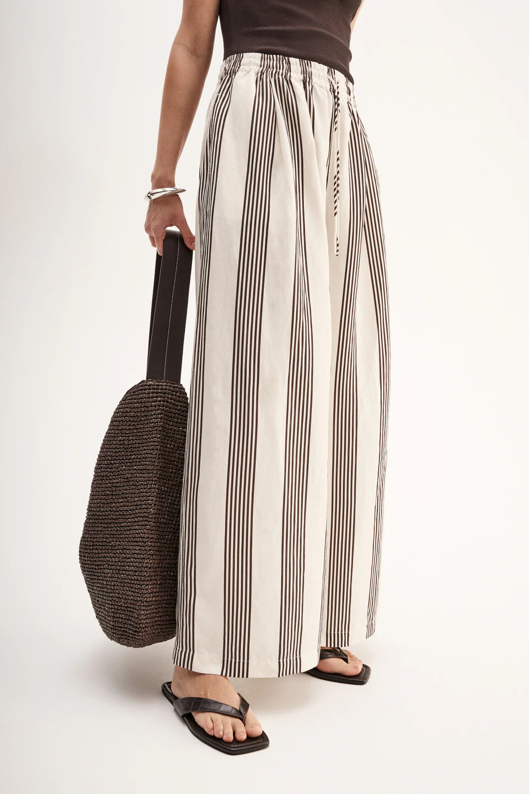 MILO STRIPE PANT -CHOCOLATE STRIPE
