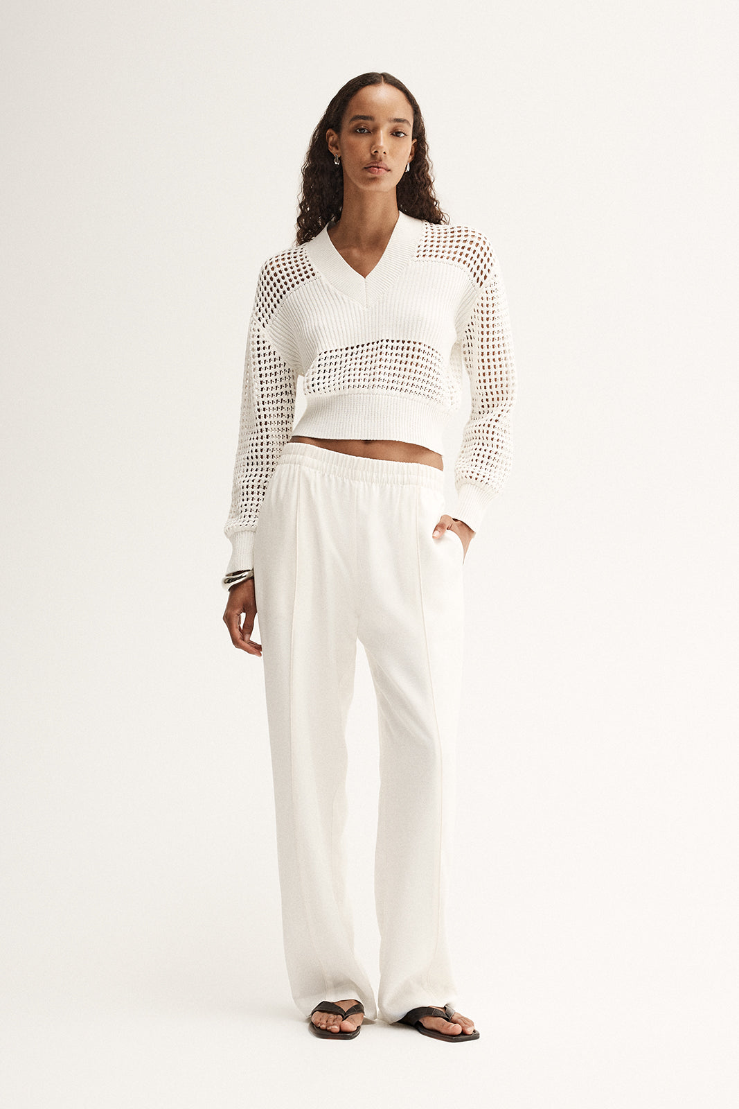 K61421 ARIA KNIT JUMPER - WHITE