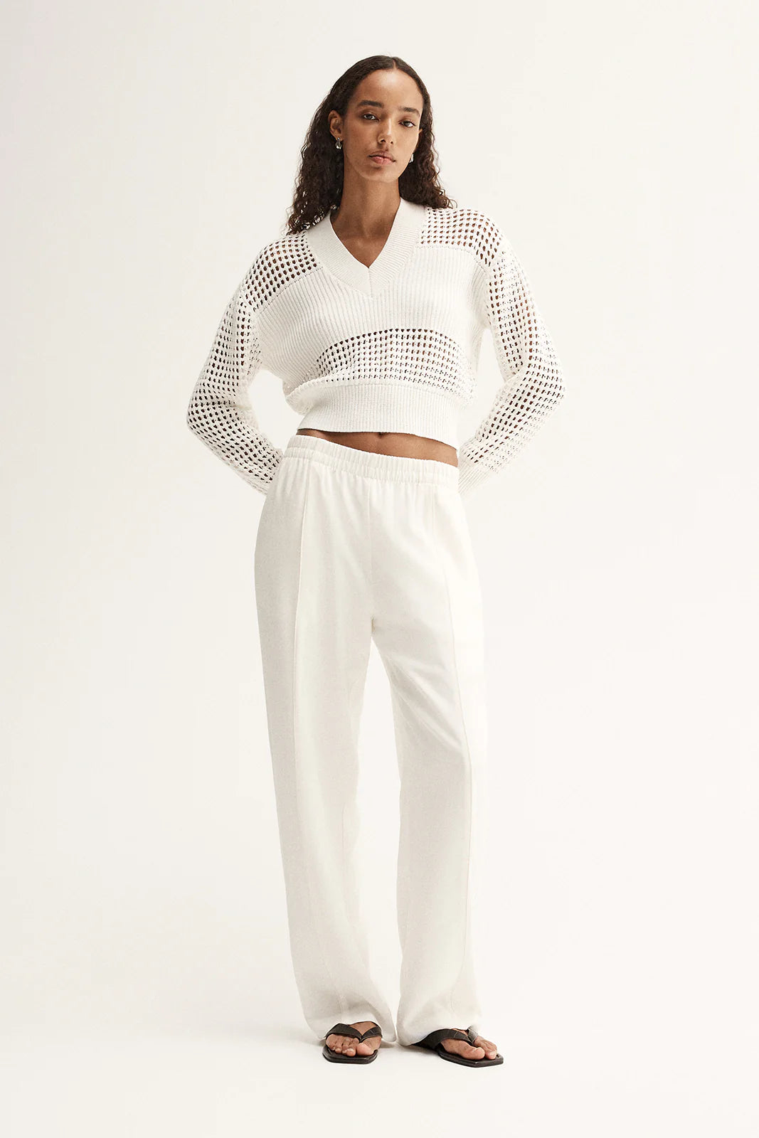 K61421 ARIA KNIT JUMPER - WHITE