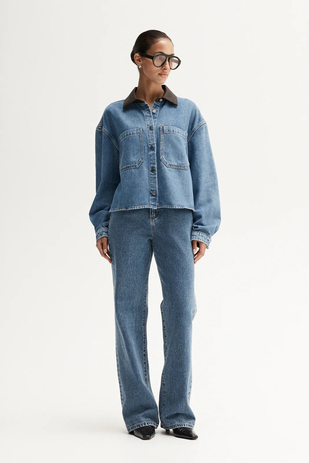 BENJI DENIM SHIRT - TRINITY BLUE