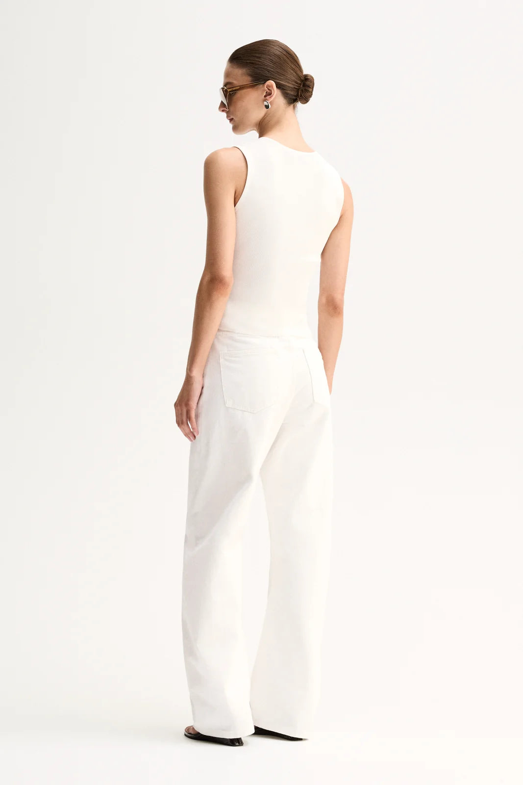 LINDSAY KNIT TOP-WHITE