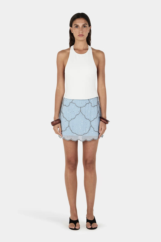 MARAIS BEADED MINI SKIRT