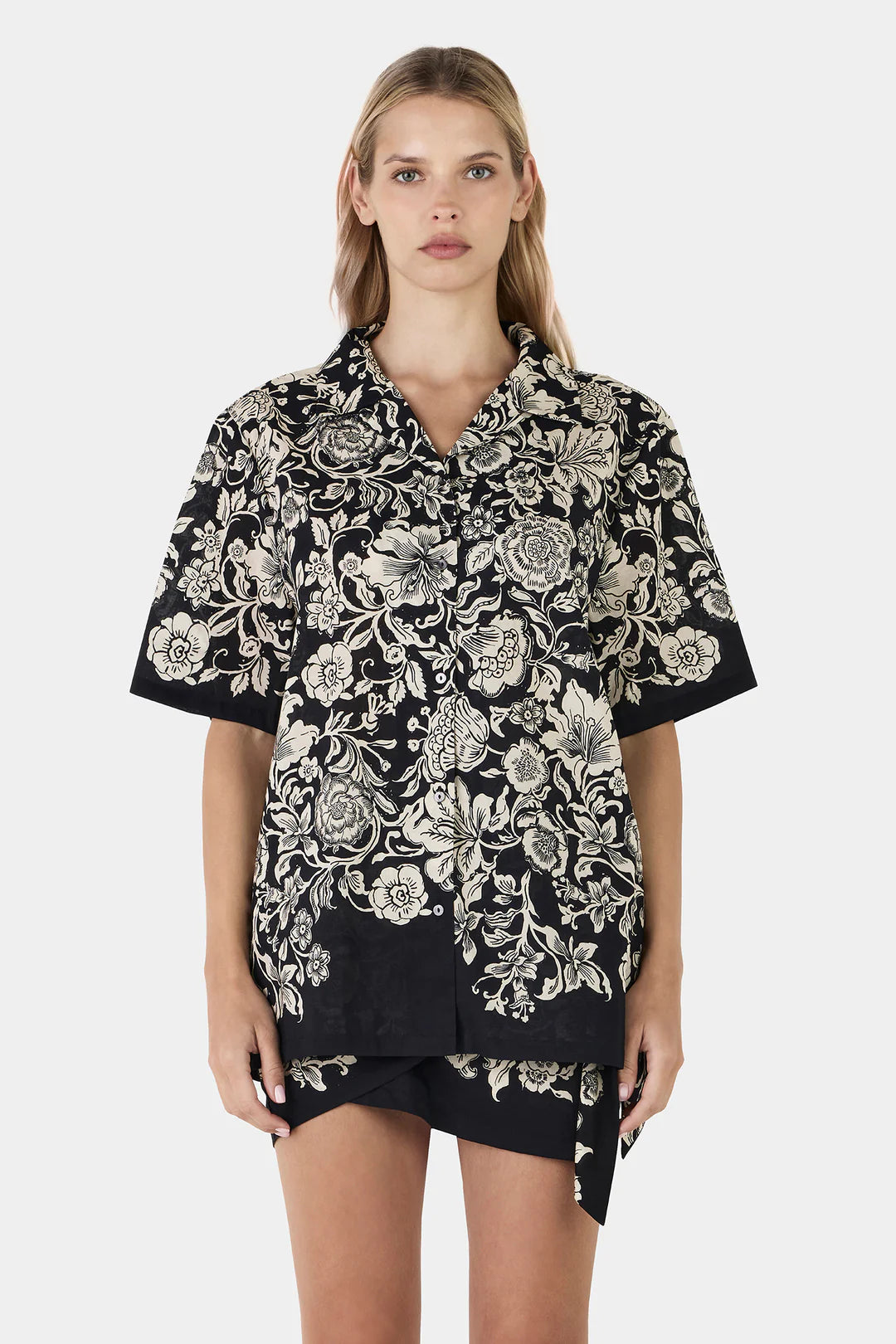 LUCAS SHIRT-NOIR BLOOM