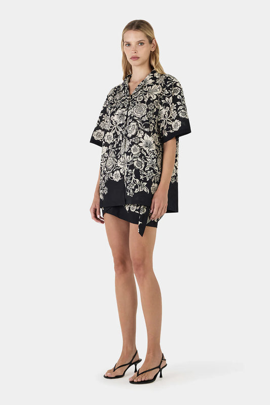 LUCAS SHIRT-NOIR BLOOM