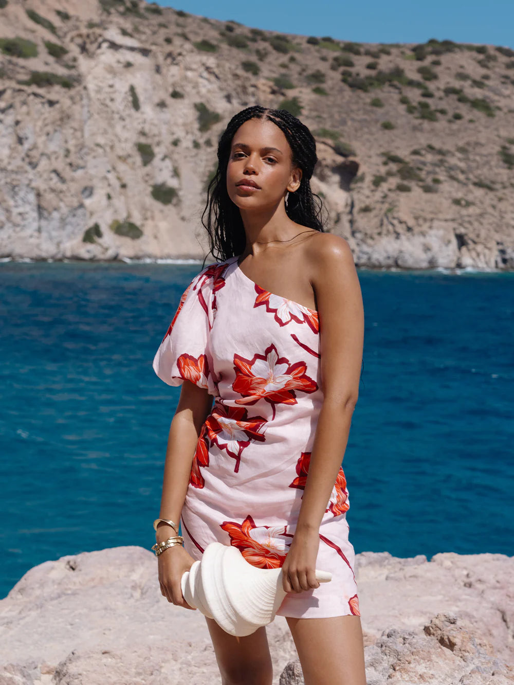 LANI ONE SHOULDER MINI DRESS