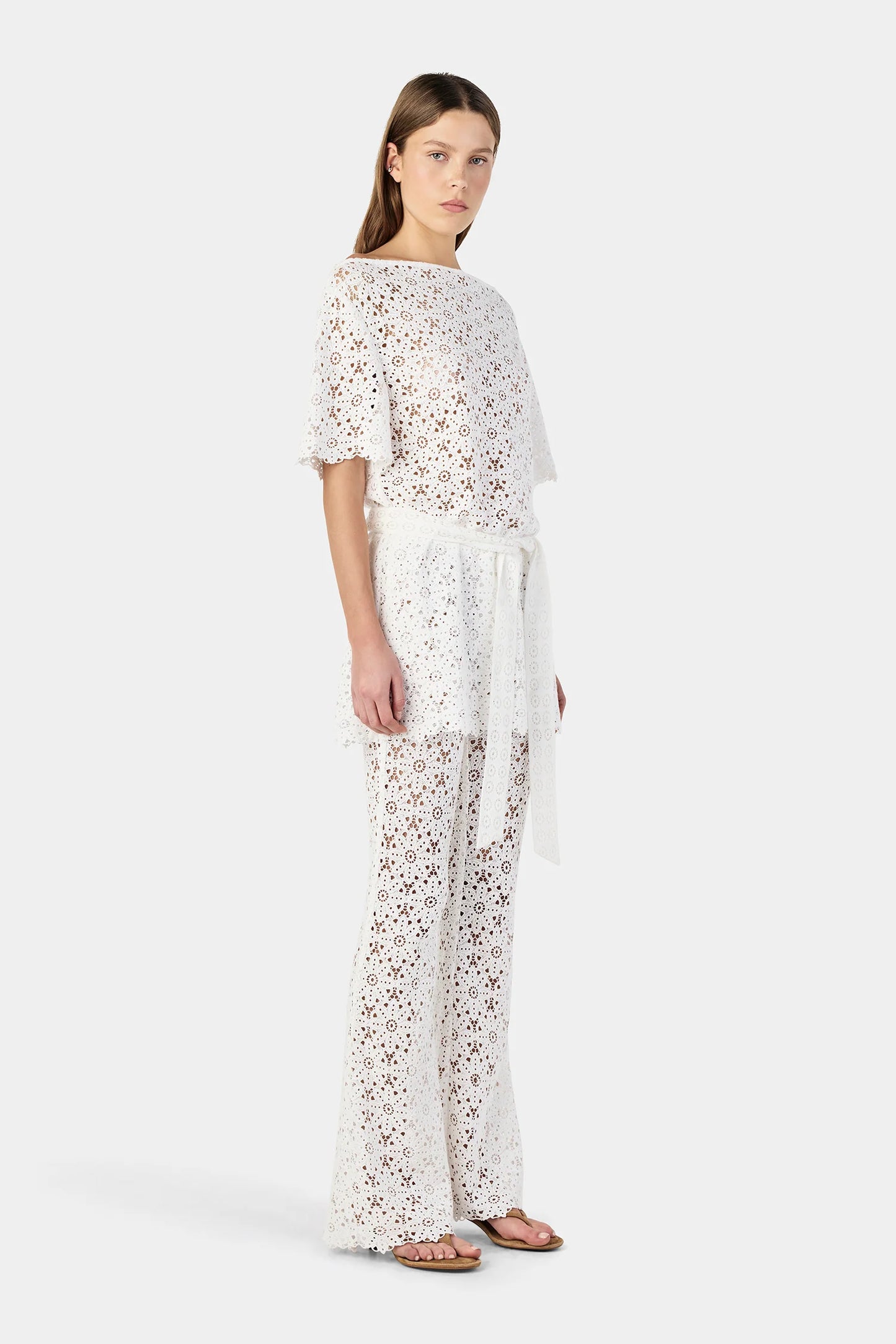 MARLA LACE TUNIC - IVORY