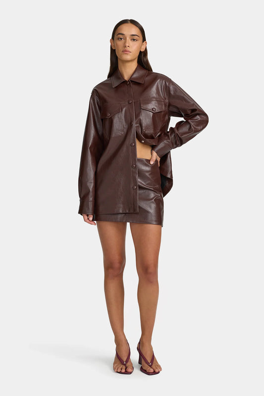 MORRISET MINI SKIRT - CHERRY COLA