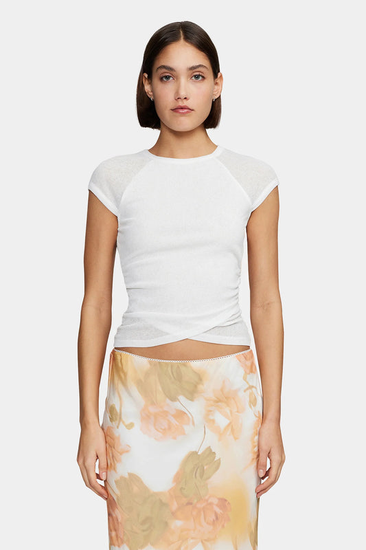 MARTHA BABY TEE - WHITE