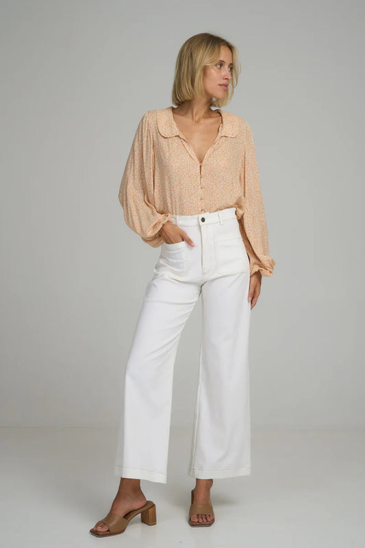 MOLLY COTTON PANT - VANILLA