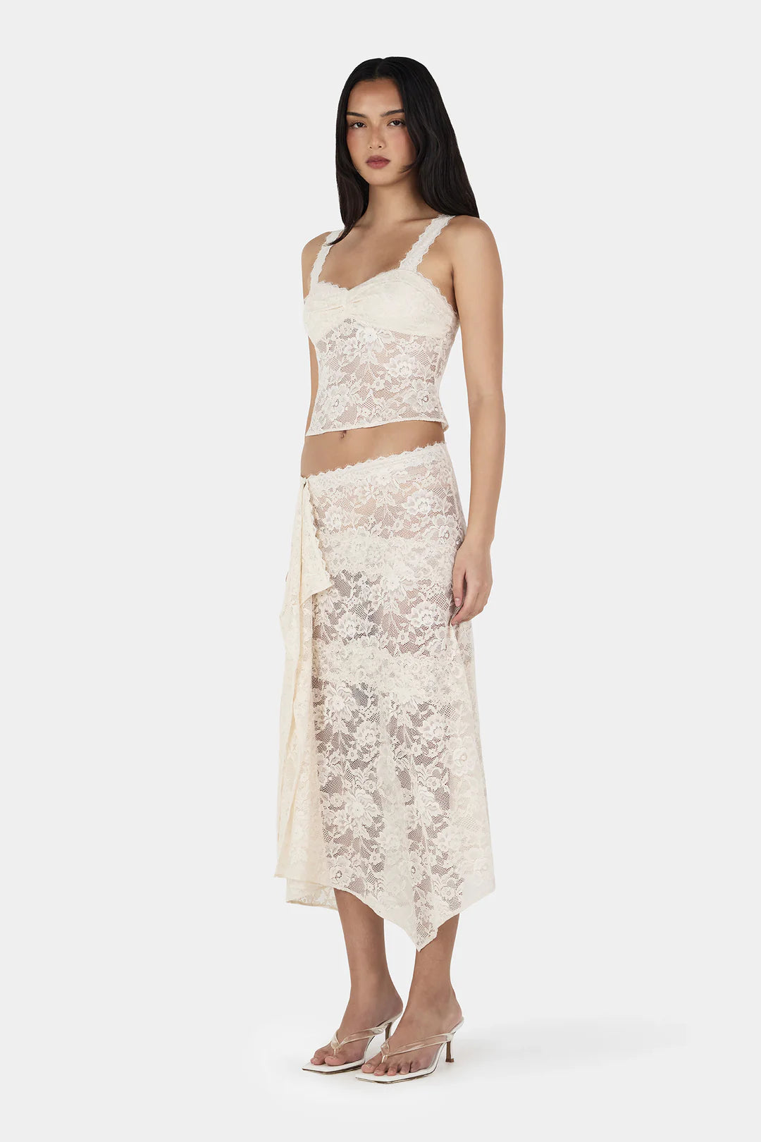 GIGI WRAP SKIRT - IVORY