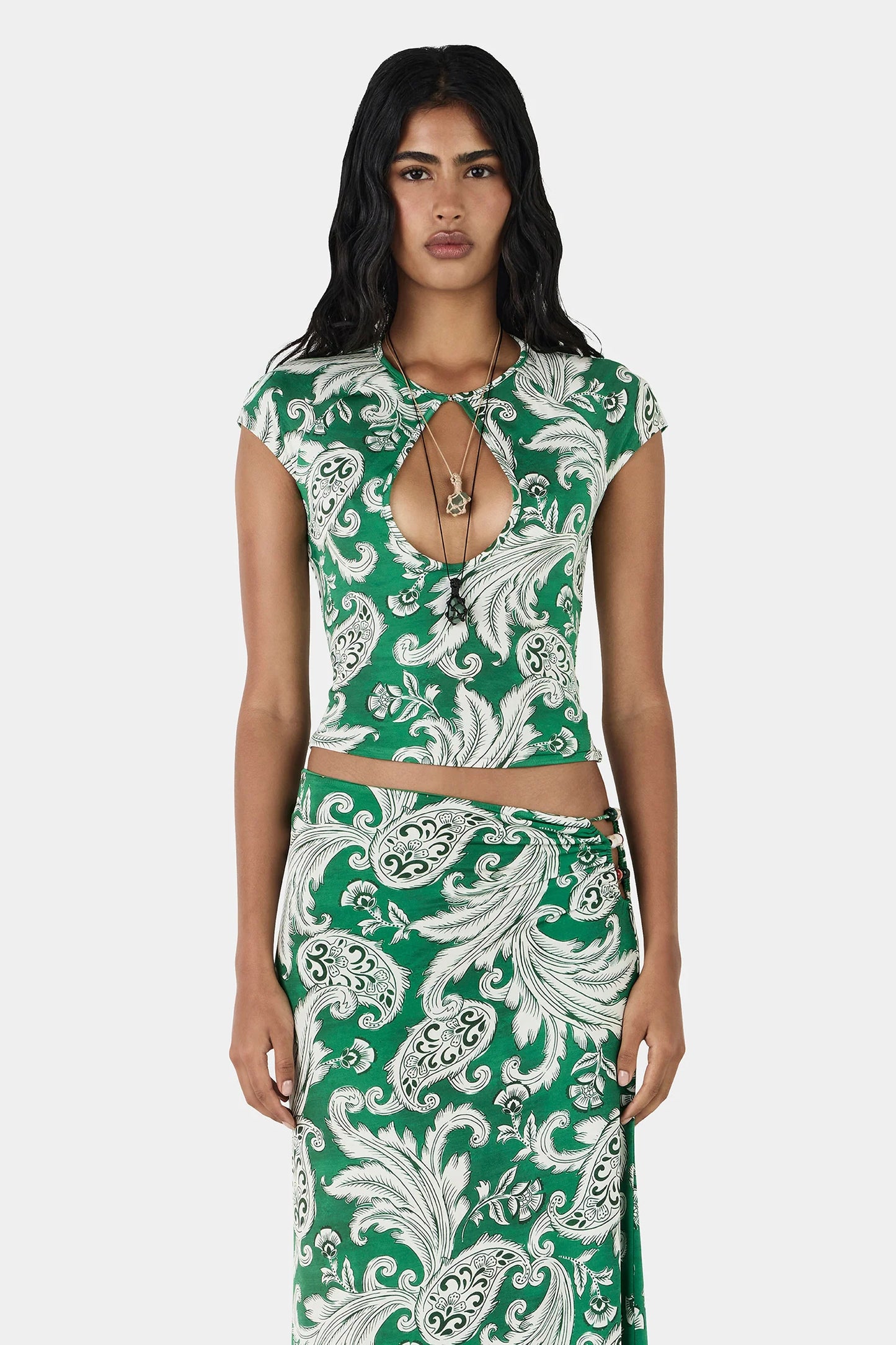 NOLA TOP-ROYAL PAISLEY