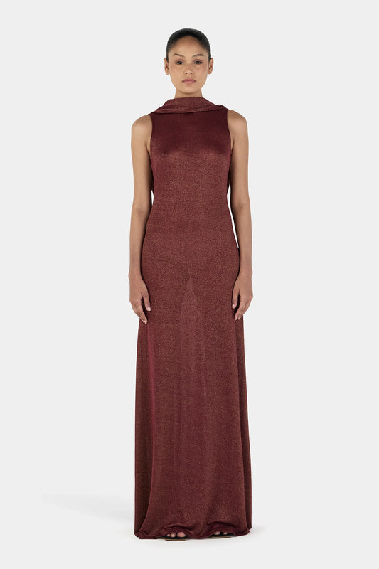 ORIANNA MAXI DRESS - RUBY