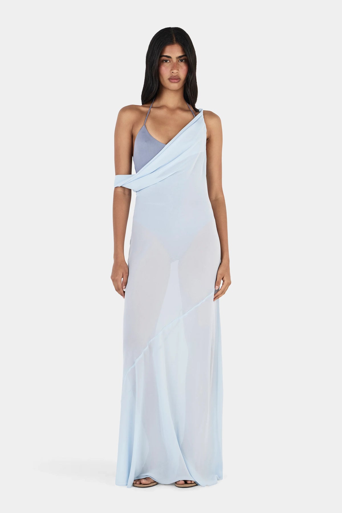 SANDRA MAXI DRESS - CORNFLOWER
