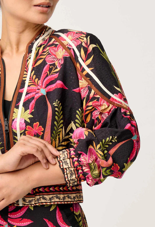 OW52001ANL-ARABELLA REVERSIBLE PLACEMENT PRINT DOBBY JACKET