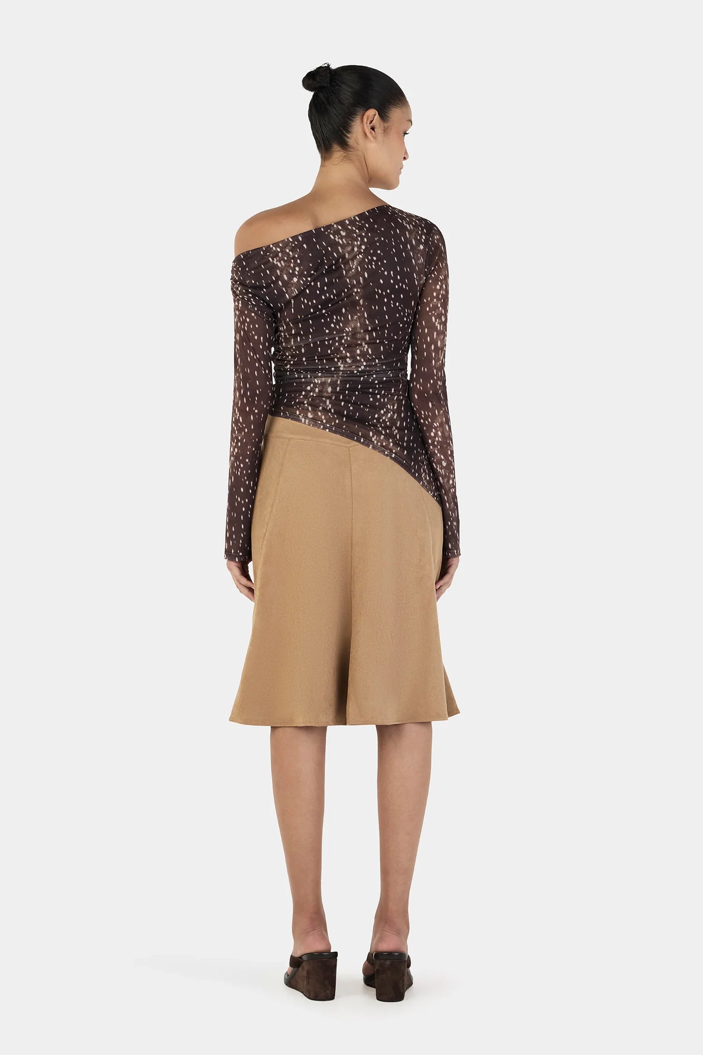 PAIGE LONG SLEEVE TOP - BAMBI