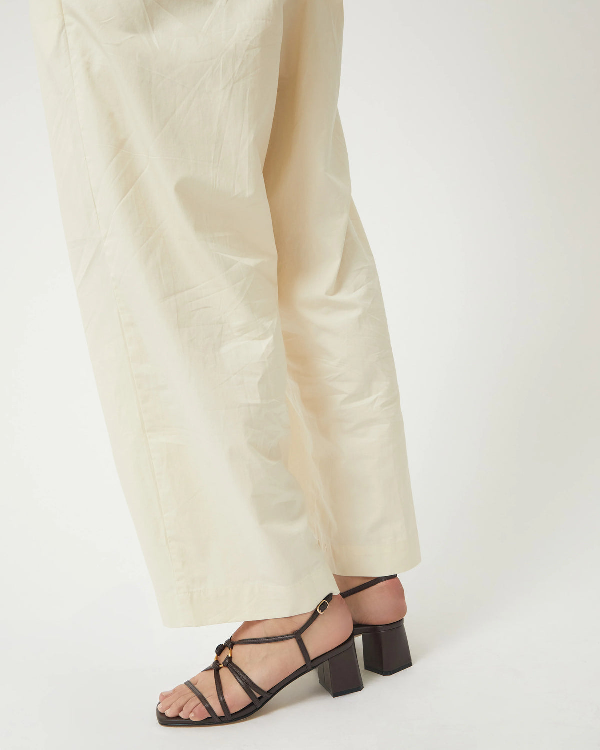 PIPER MID HEEL SANDAL - CHOCOLATE