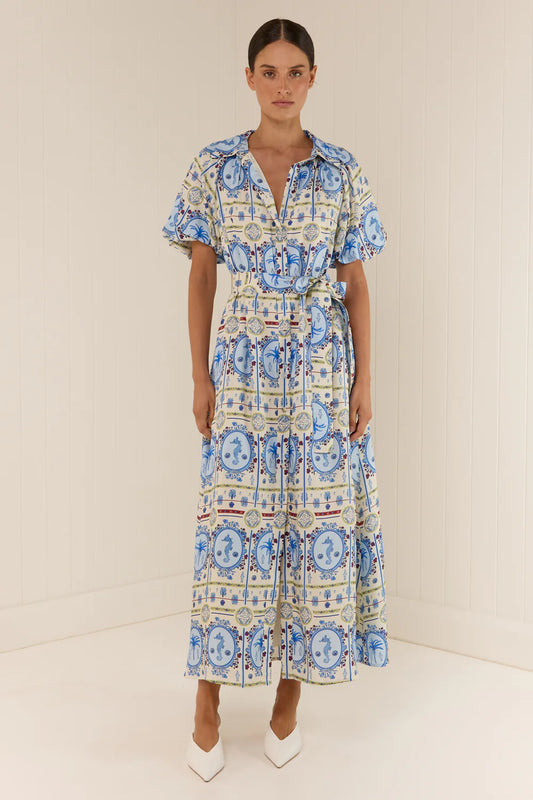CARLA DRESS LAGOONA TILE