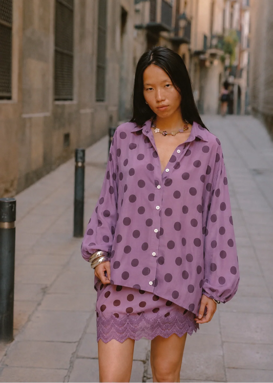 POSTO SPOT VERA MINI SKIRT-PURPLE