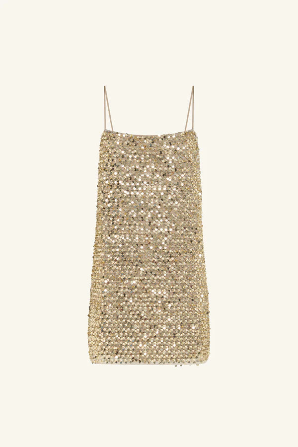 GOLD MINI DRESS - BRIA