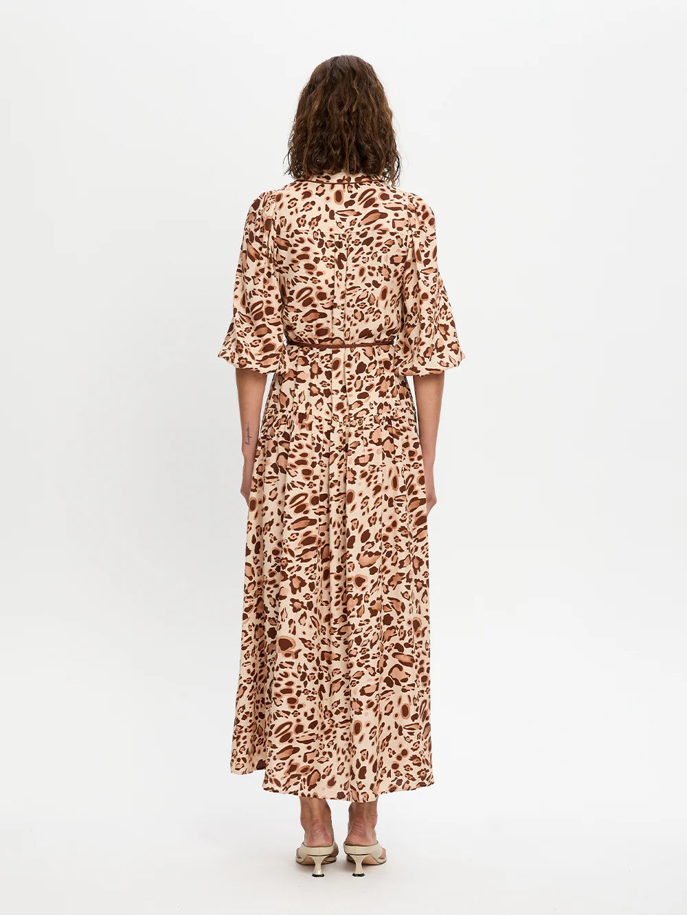 LD267PAR-PARIS MAXI DRESS-BROWN