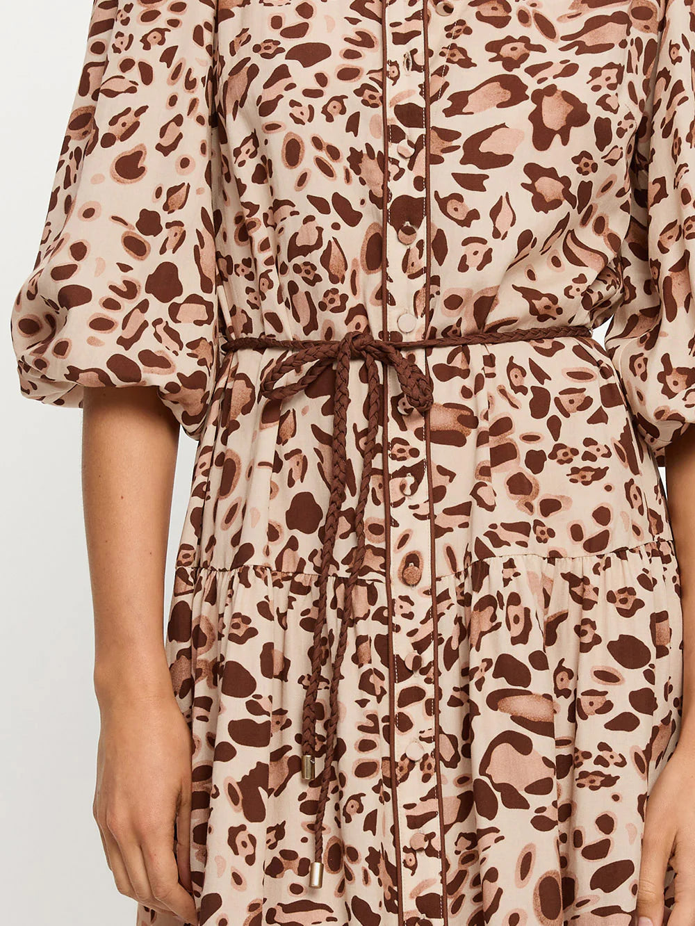 LD267PAR-PARIS MAXI DRESS-BROWN