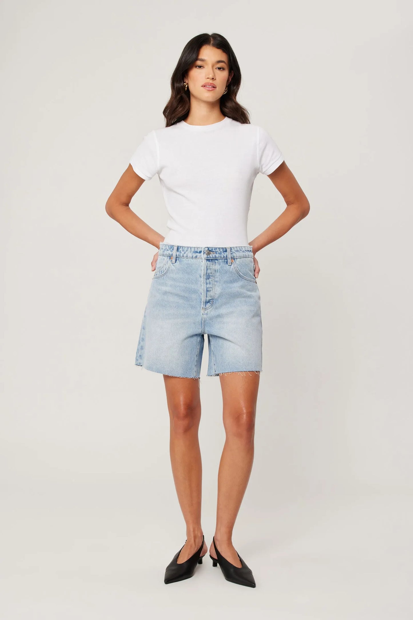 90S RELAXED SHORT LONGBEACH - LIGHT VINTAGE BLUE
