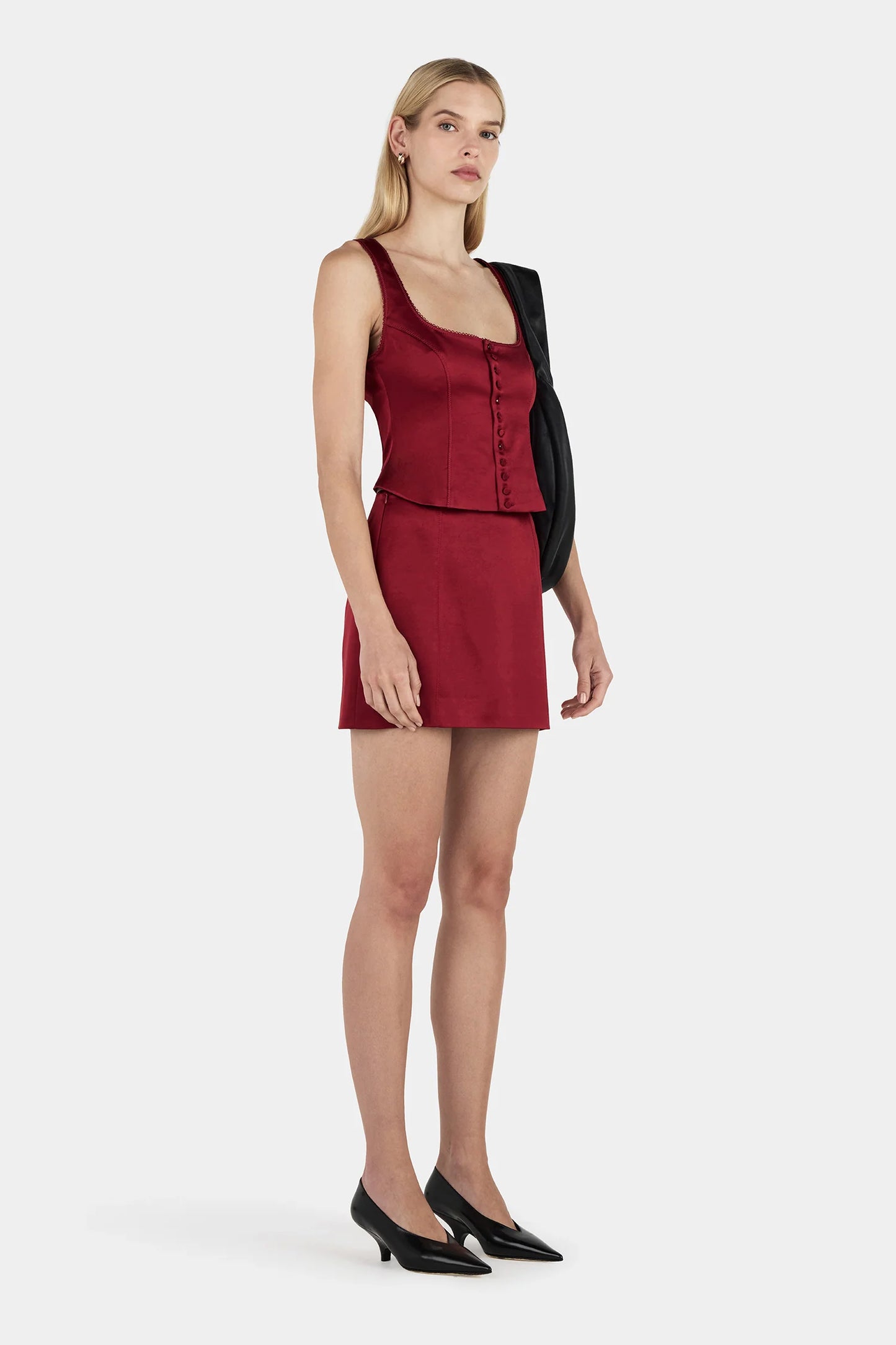 ROWENA CORSET TOP - RED