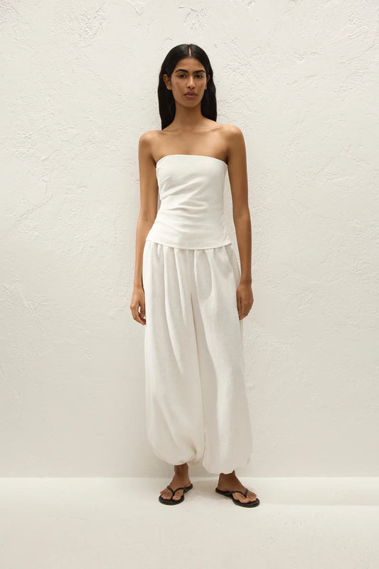 KORTEZ BALLOON PANT-WHITE