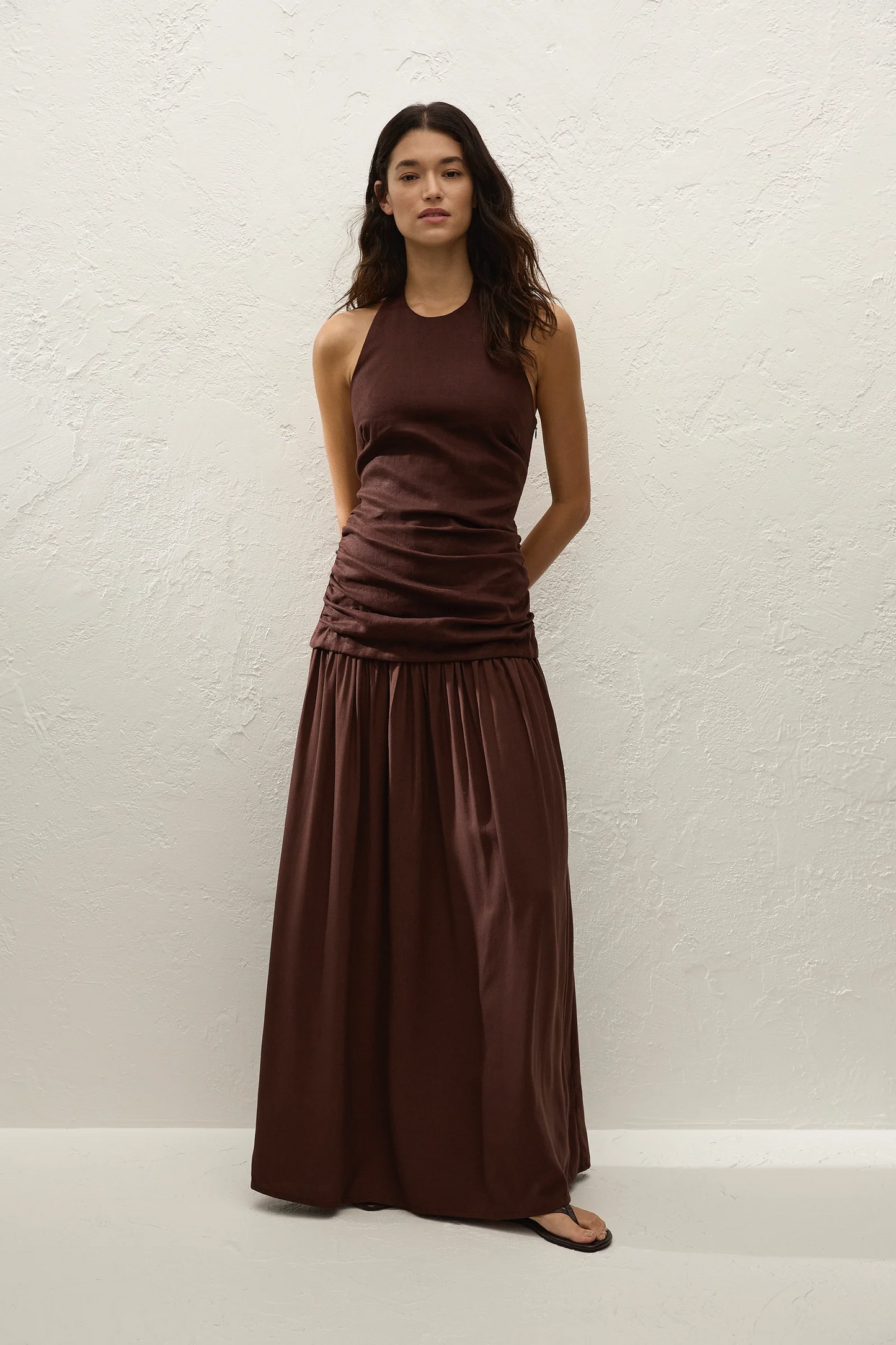 TALI MAXI DRESS - CAROB