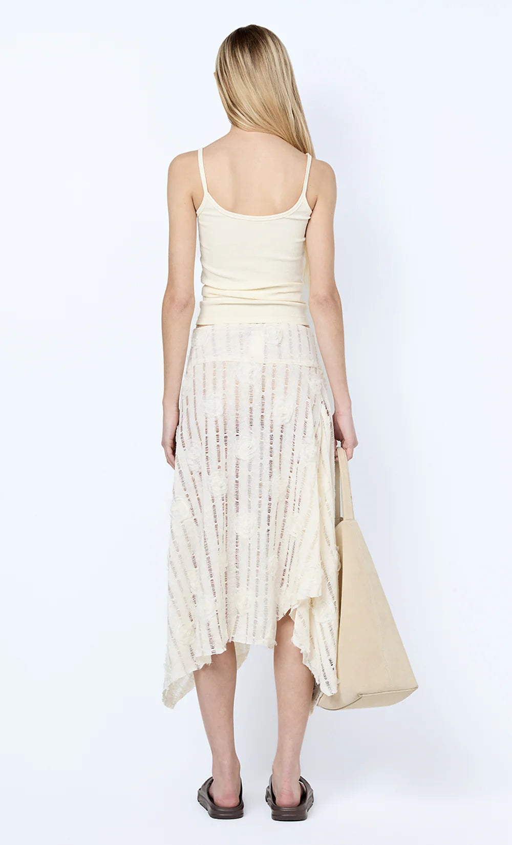 AMELIE MIDI SKIRT - IVORY