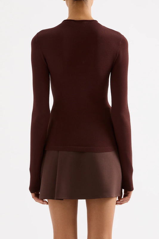 TABI SHEER KNIT - PLUM