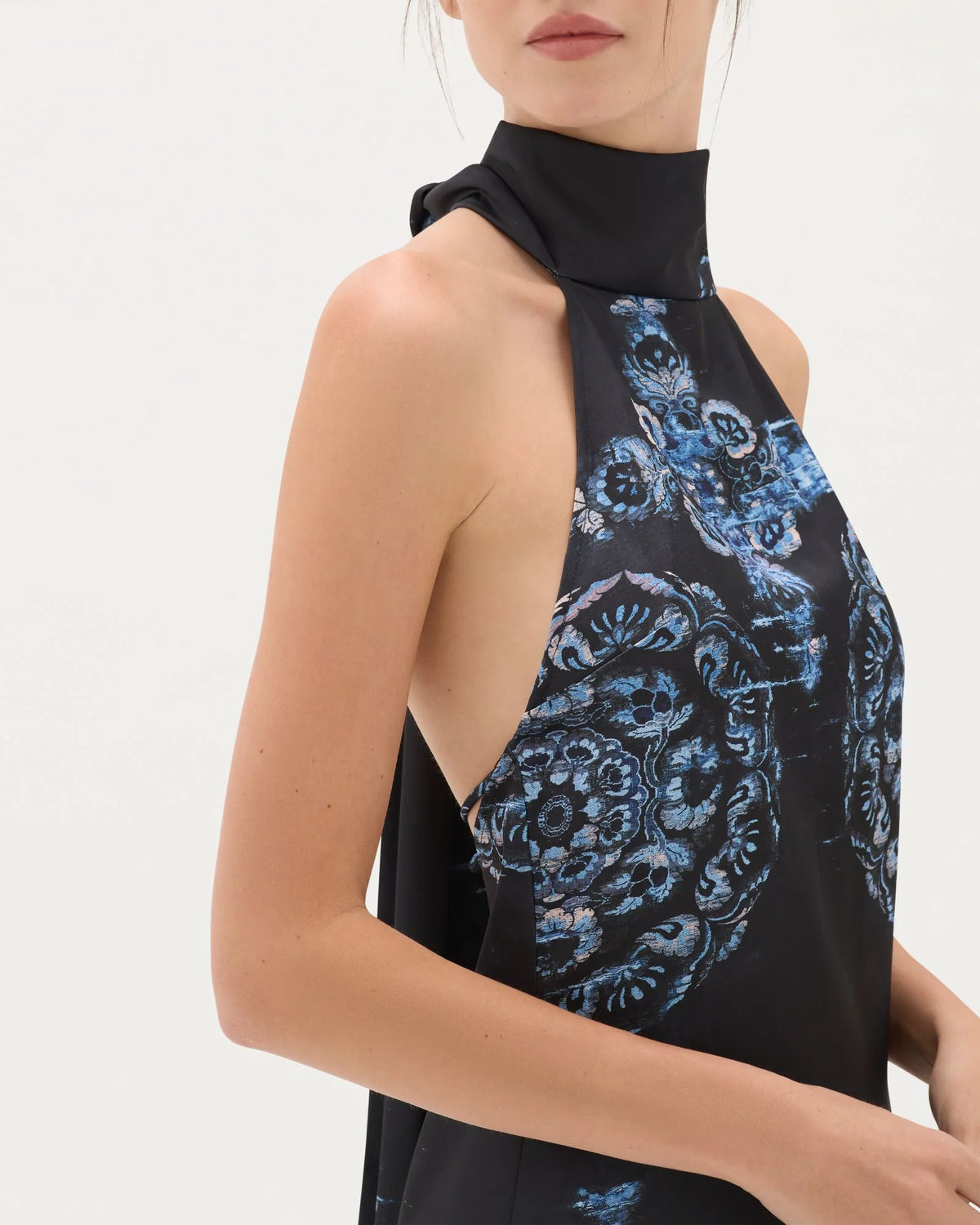 OBSIDIAN CLEO MINI DRESS - BLACK