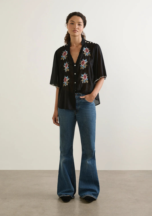 ARABELLA BLOUSE -BLACK