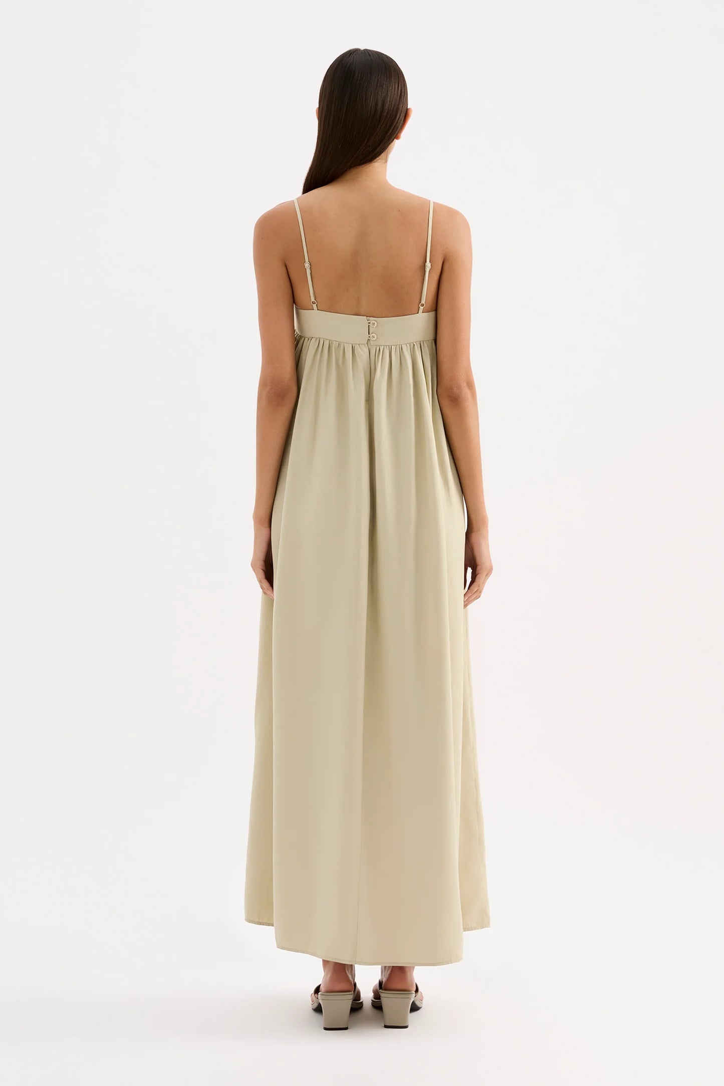 SIENNA MAXI DRESS-ARTICHOKE
