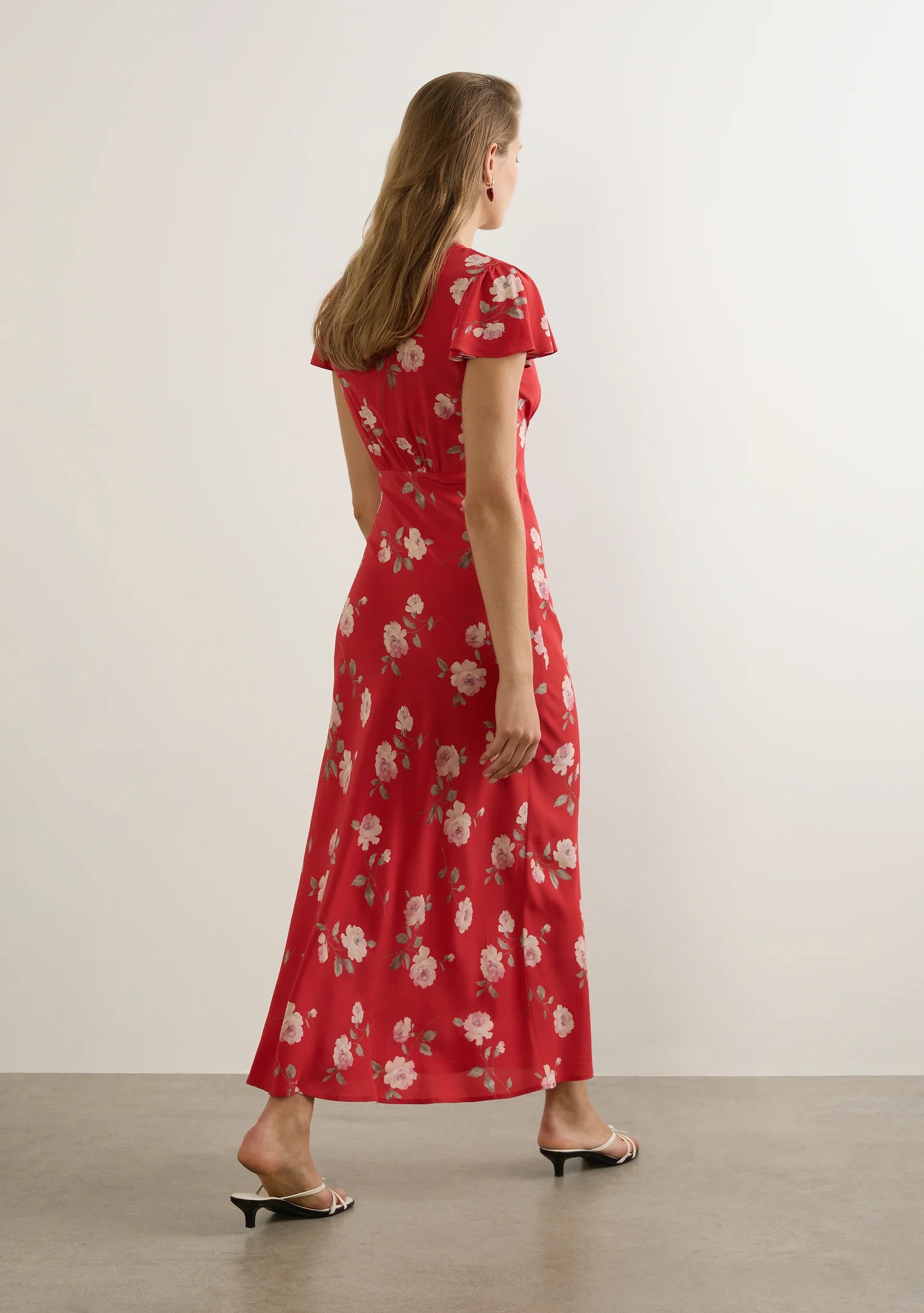 MARENA MIDI DRESS-W-DR-26219-RD