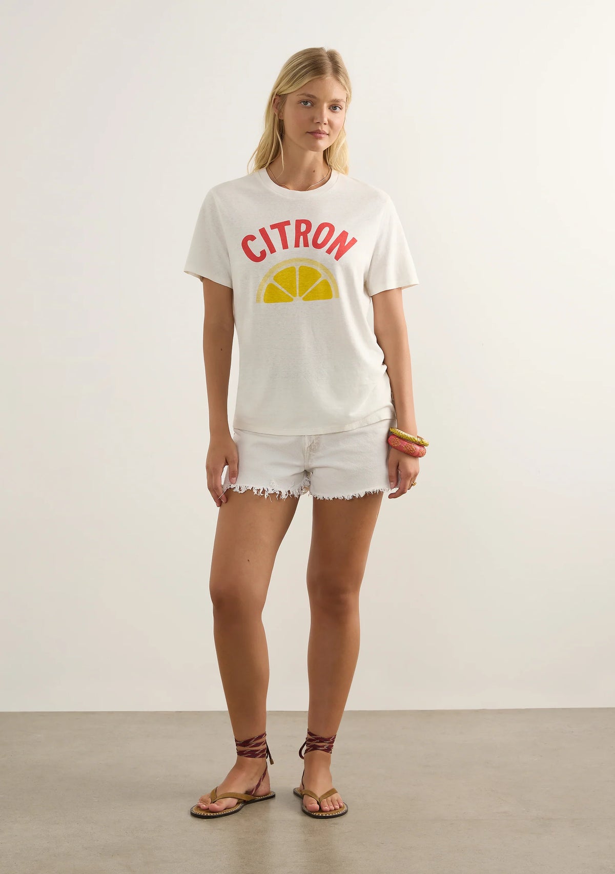 CITRON CLASSIC TEE-WHITE